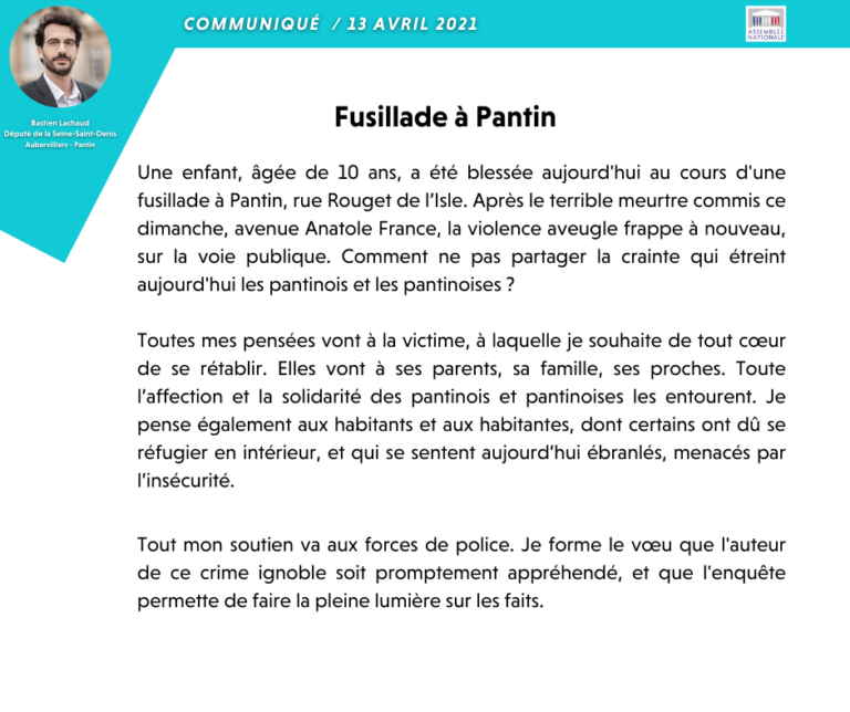 fusillade Pantin