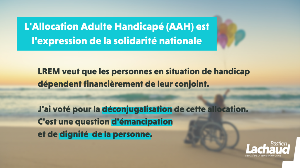 Pour la déconjugalisation de l'Allocation Adulte Handicapé (AAH